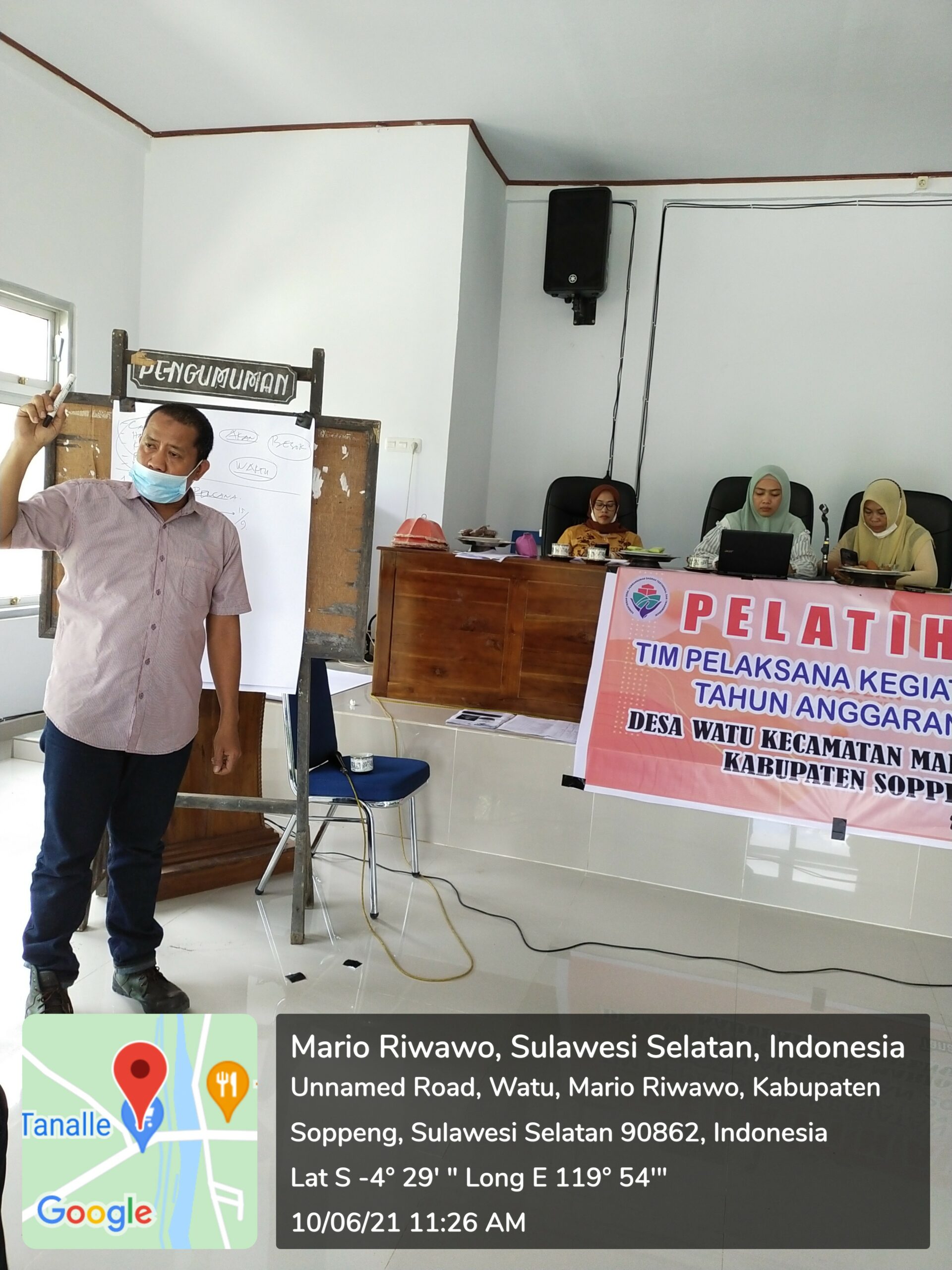 Pelatihan TPK untuk pembangunan Tahun Anggaran 2021